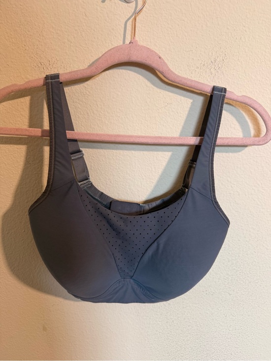 lululemon athletica Other - Lululemon Gray High Support Sports Bra Adjustable Straps Perforated Athletic Bra